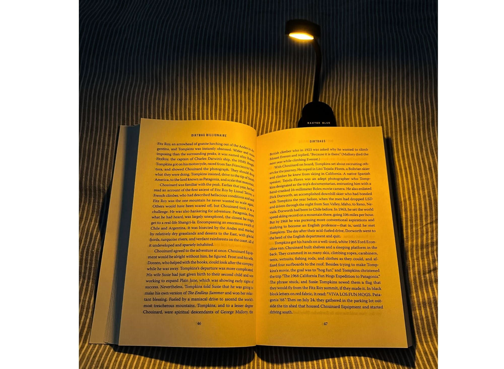 Evening Glow Amber Book Light