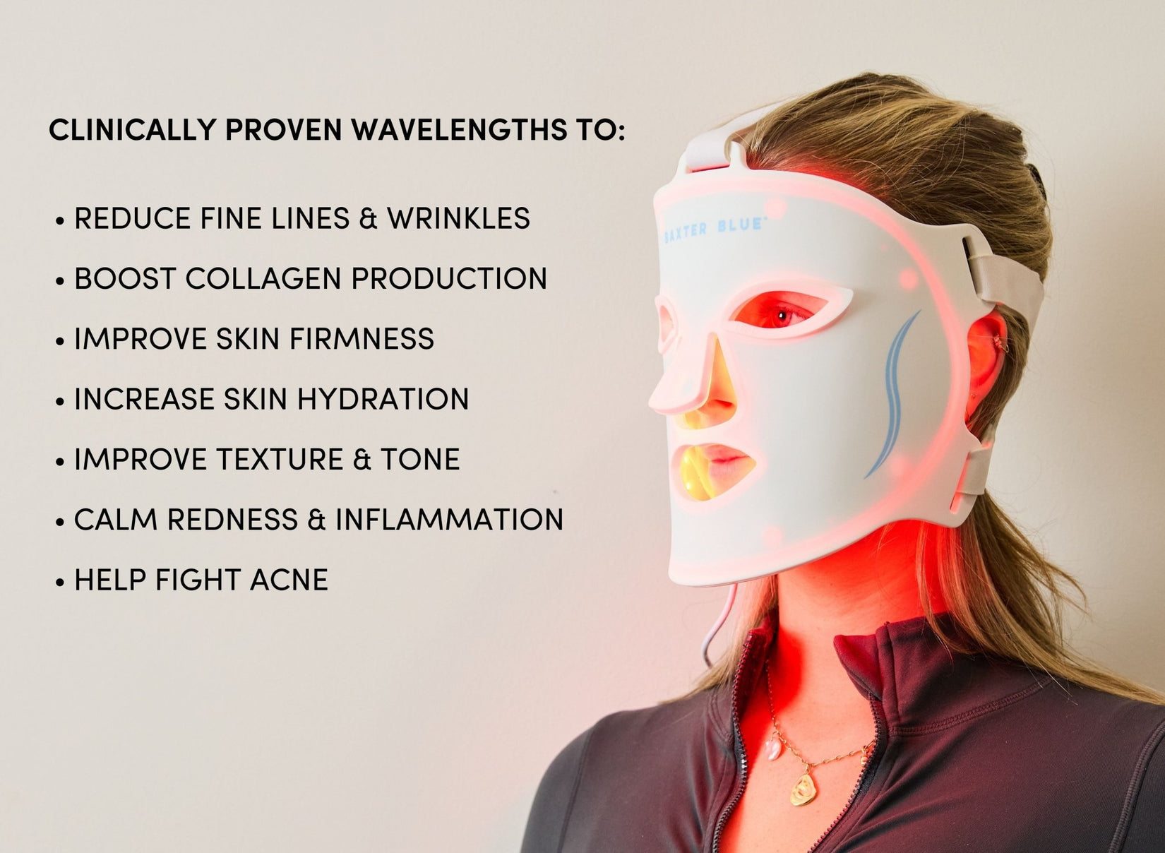 Red Light Therapy Face Mask