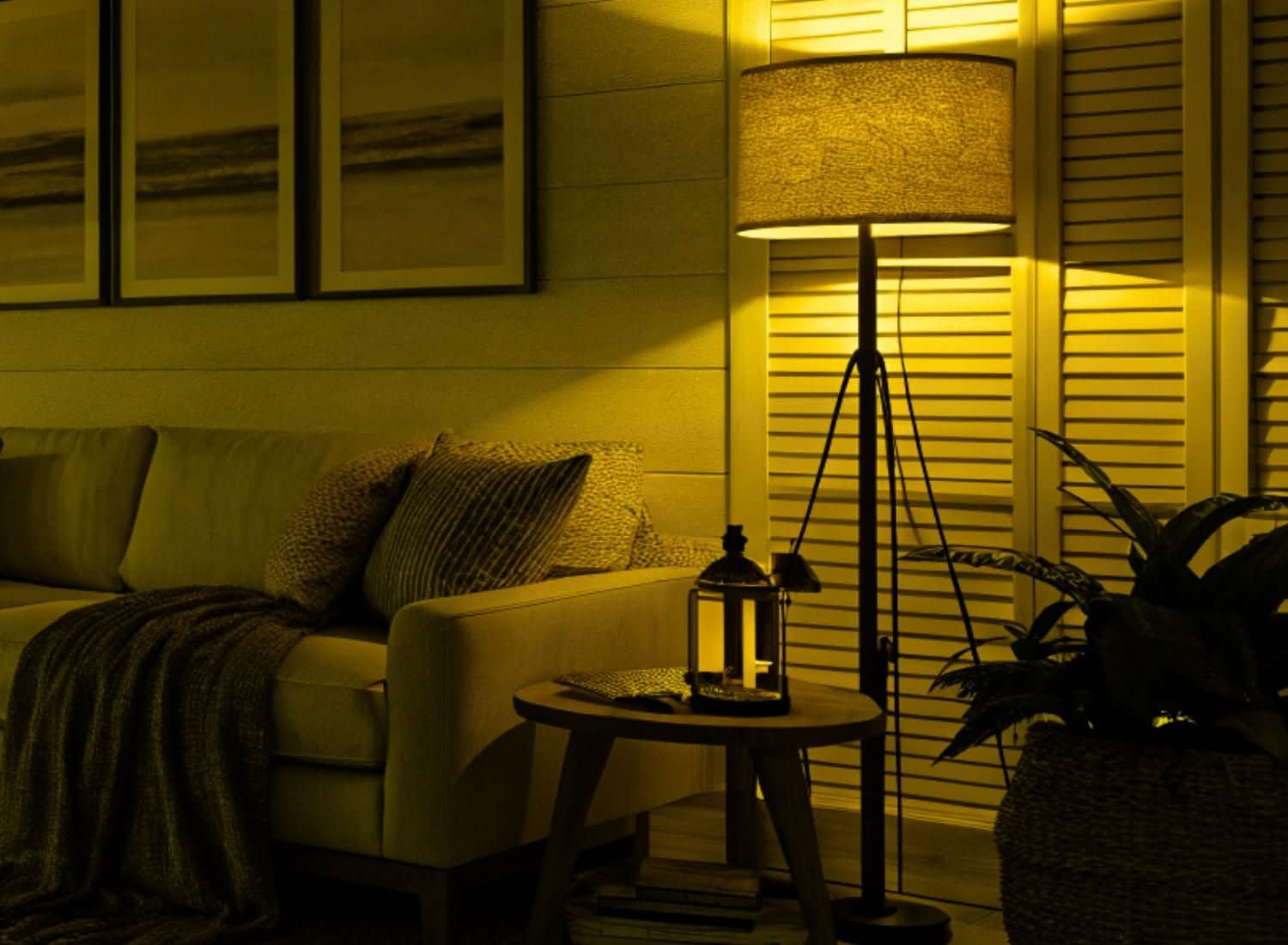 Evening Glow Amber Light Bulb - Small Screw