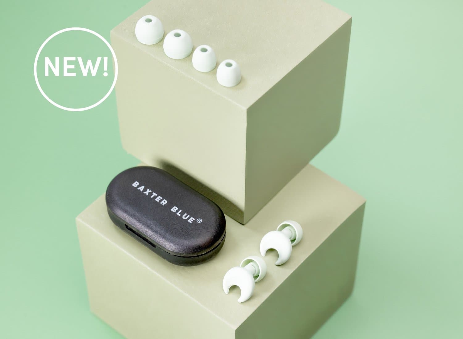 Ear Plugs - Mint Green - Baxter Blue